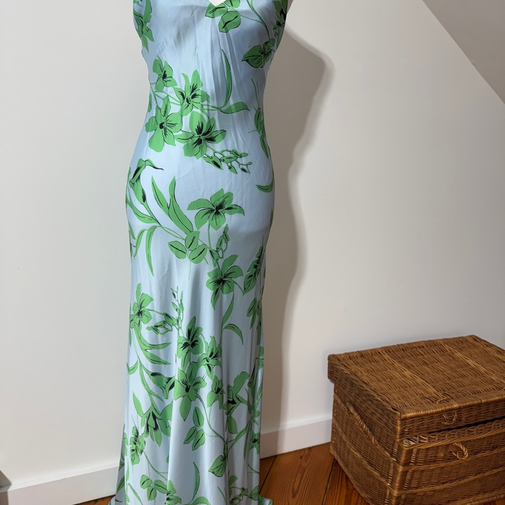 NWT Ramy Brook Green Floral Maxi Dress NWT SIZE 2